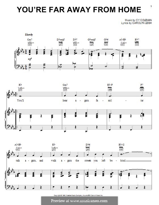 you-re-far-away-from-home-by-c-coleman-sheet-music-on-musicaneo