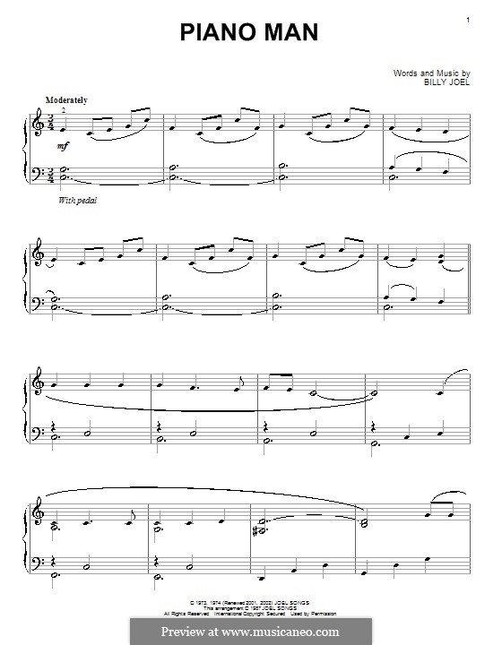 Billy Joel Piano Man Sheet Pdf