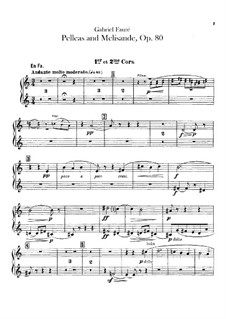 Pell As Et M Lisande Op By G Faur Sheet Music On Musicaneo