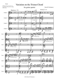 Variation on the Tristan Chord by D.W. Solomons - sheet music on MusicaNeo