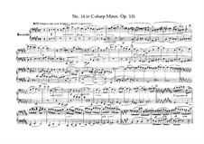 String Quartet No In C Sharp Minor Op By L V Beethoven On