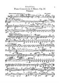 Piano Concerto In A Minor, Op.16 By E. Grieg - Sheet Music On MusicaNeo