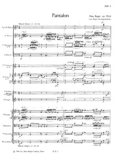 Ballet Suite In D Major Op By M Reger Sheet Music On Musicaneo