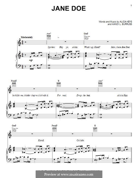 ballad of jane doe sheet music pdf