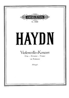 Konzert für Cello und Orchester Nr 2 in D Dur Hob VIIb 2 von J Haydn