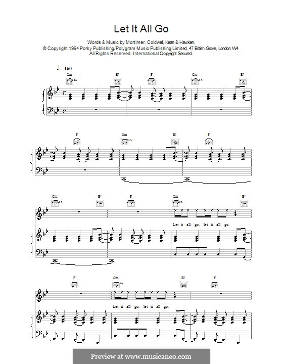 Let It All Go Piano Chords