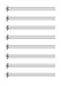 Kids printable sheet music. Blank sheet music printable. Pia