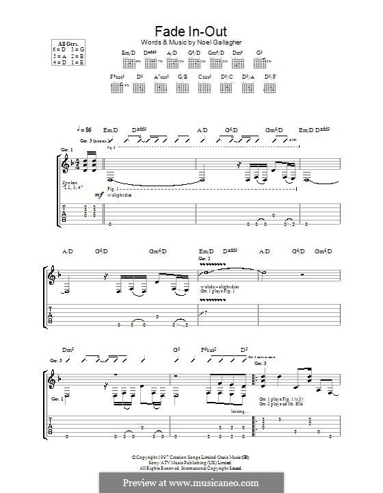 Never fade away tabs. Fade out табы. Fade in Fade out. Oasis Fade away. Fade in Screenwriting.