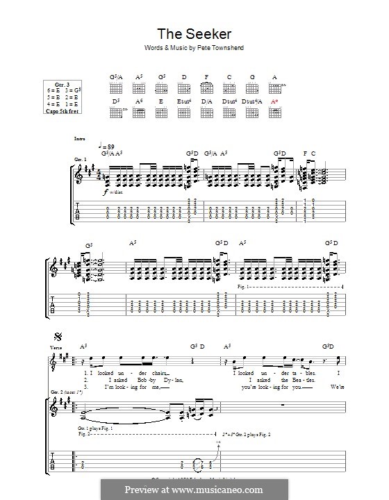 the seeker the who chords