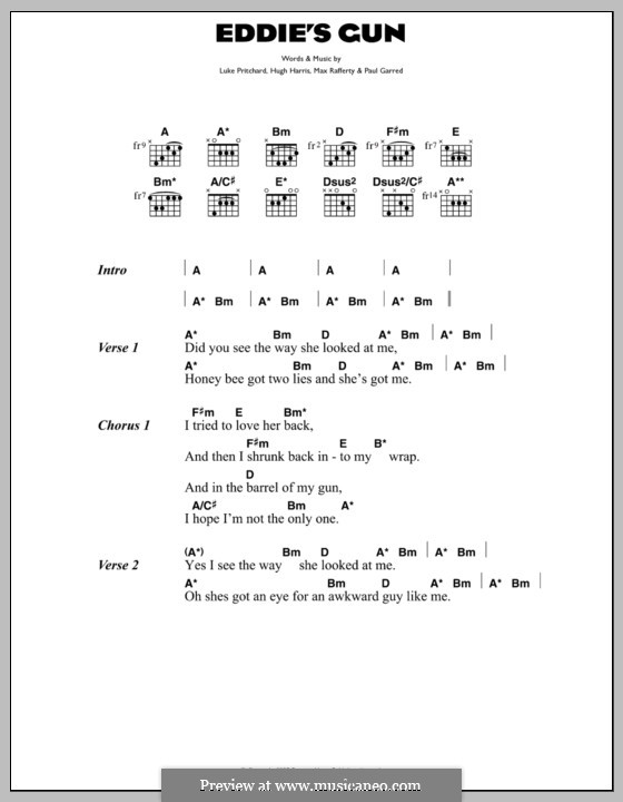 Eddie's Gun (The Kooks) by H. Harris, L. Pritchard, M. Rafferty, P ...