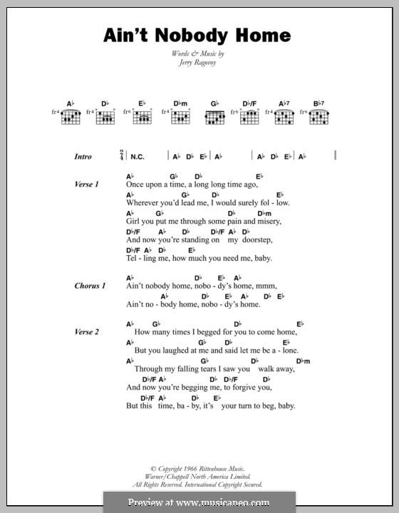 Перевод песни ain t no. Home текст. Home аккорды. Nobody's Home аккорды. Ain't Nobody текст.