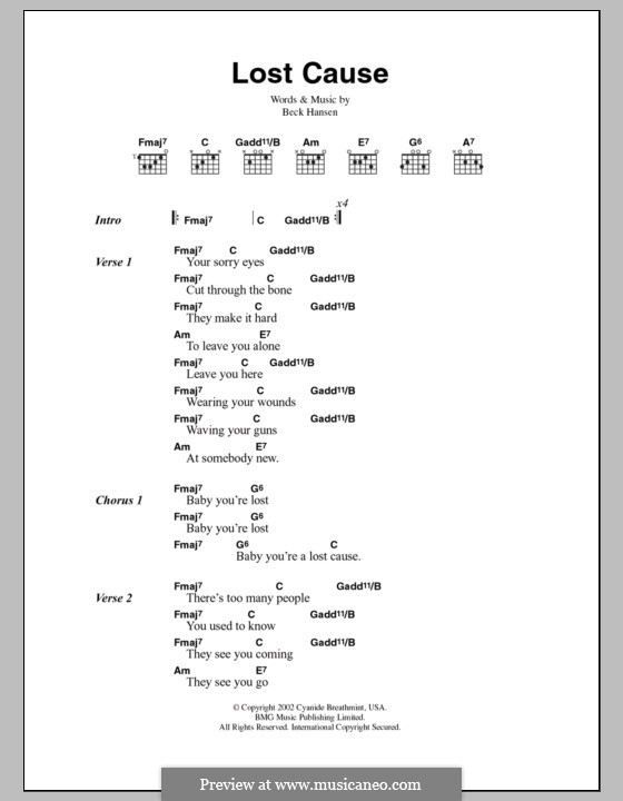 lost-cause-beck-by-b-hansen-sheet-music-on-musicaneo