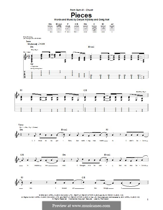 For guitar with tab