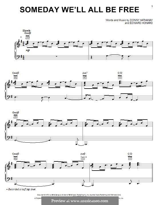 Someday We'll All Be Free by E. Howard - sheet music on MusicaNeo