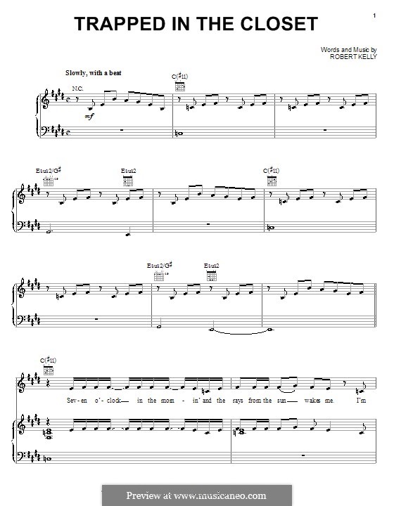 Trapped in the Closet by R. Kelly - sheet music on MusicaNeo