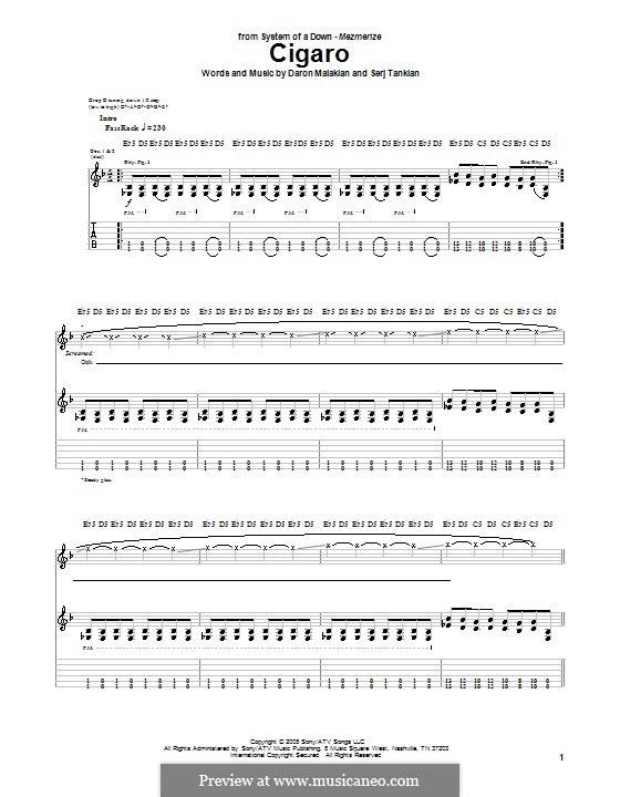 System of a on sale down bass tabs