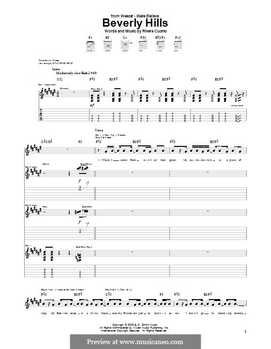weezer perfect situation bass tabs