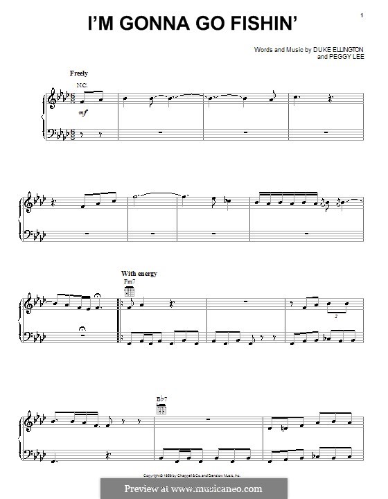 I'm Gonna Go Fishin' by D. Ellington - sheet music on MusicaNeo