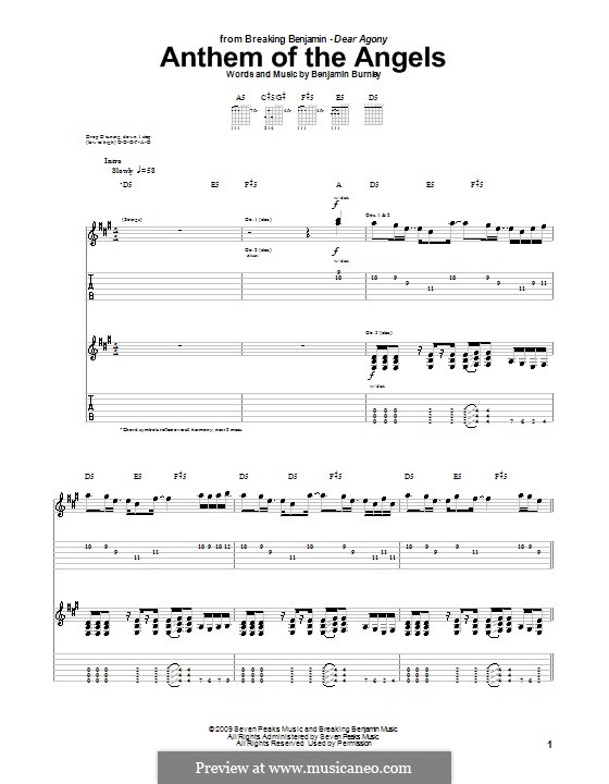 Anthem Of The Angels (Breaking Benjamin) By B. Burnley On MusicaNeo