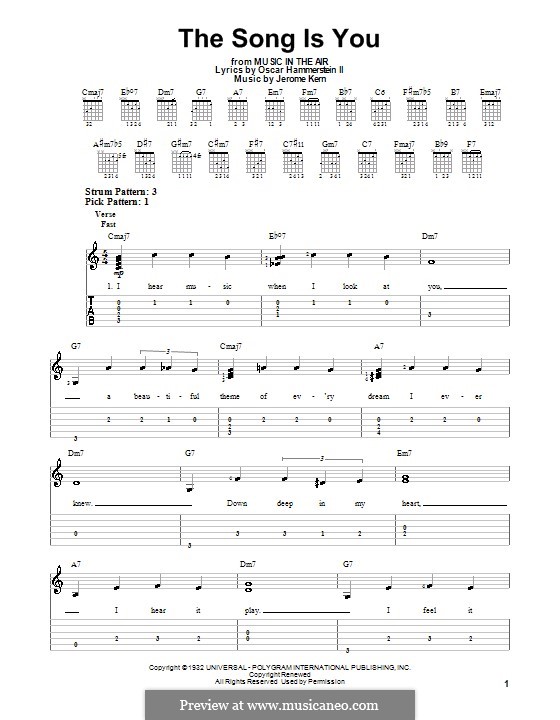 The Song is You by J. Kern - sheet music on MusicaNeo