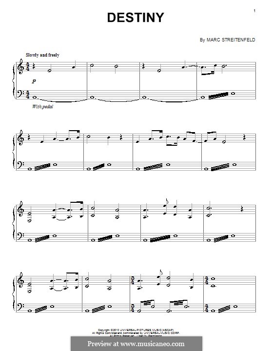 Destiny by M. Streitenfeld - sheet music on MusicaNeo