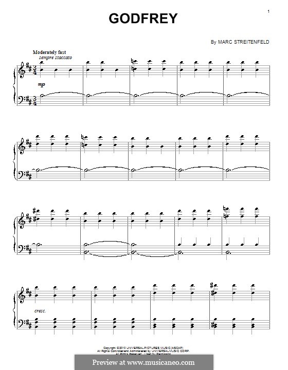 Godfrey by M. Streitenfeld - sheet music on MusicaNeo