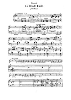 Il tait un roi de Thul Faust by C. Gounod sheet music on