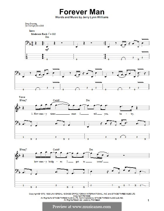 Pretending (Eric Clapton) by J.L. Williams - sheet music on MusicaNeo