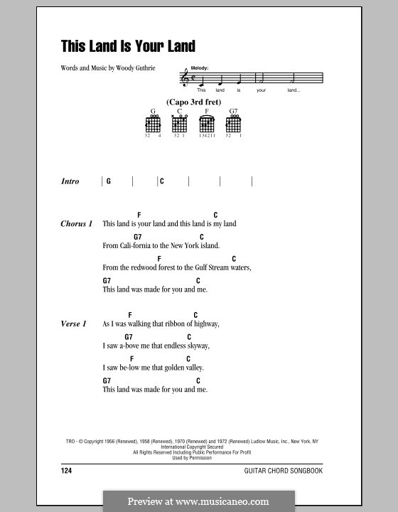 This Land Is Your Land (The New Christy Minstrels) by W. Guthrie on ...