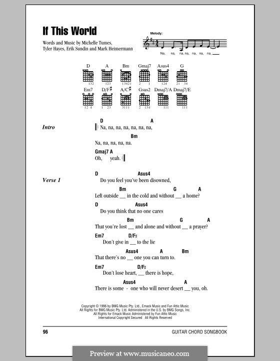 If This World (Jaci Velasquez) by E. Sundin, M. Heimermann, M. Tumes, T ...