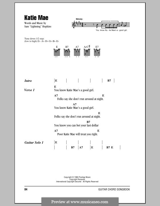 Katie Mae by S. Hopkins - sheet music on MusicaNeo