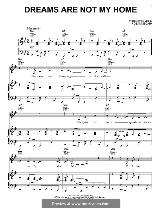 Dreams Are Not My Home by R. Cash - sheet music on MusicaNeo
