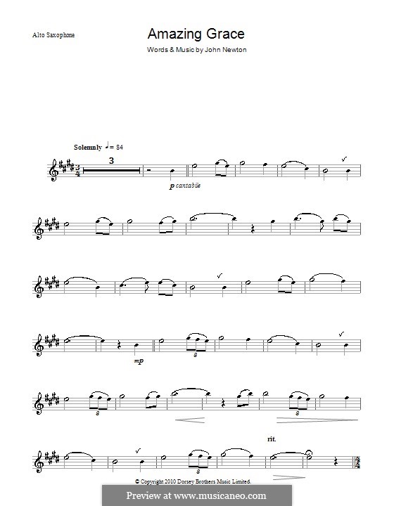 Amazing Grace (Printable Scores) by folklore - sheet music on MusicaNeo