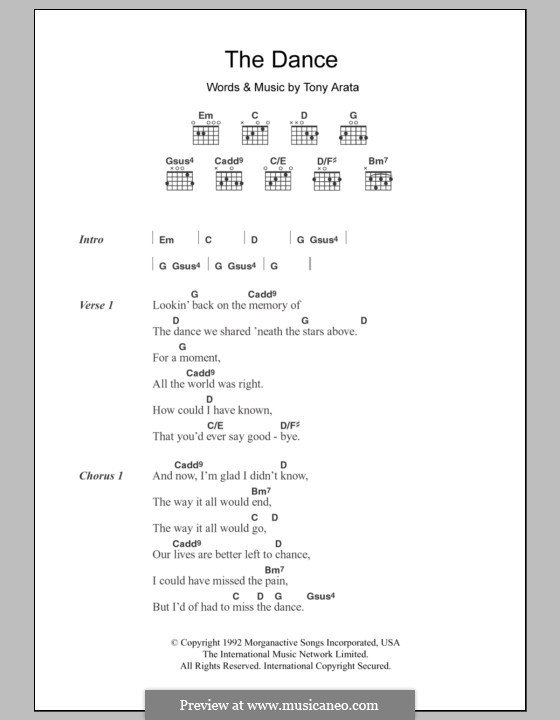 The Dance by T. Arata - sheet music on MusicaNeo