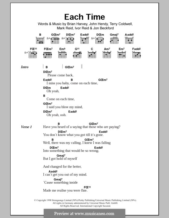 Each Time (East 17) by B. Harvey, I. Reid, J. Hendy, J. Beckford, M ...