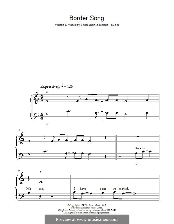 Sacrifice by E. John - sheet music on MusicaNeo