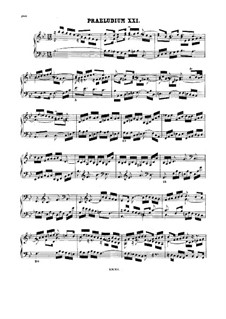 Prelude And Fugue No.21 In B Flat Major, BWV 890 (The Well-Tempered ...