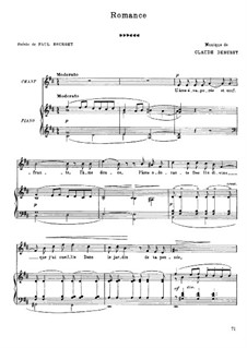 Two Romances, L.79 by C. Debussy - sheet music on MusicaNeo