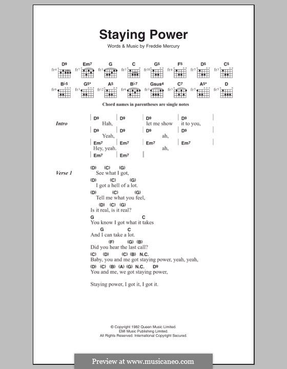 Lyrics and chords