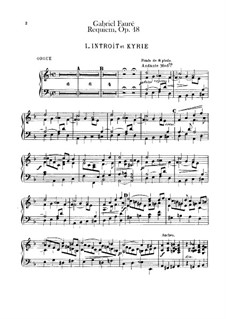 Parts (Requiem in D Minor, Op.48) by G. Fauré - sheet music on MusicaNeo