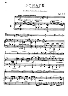 Sonata For Cello And Piano No.2 In G Minor, Op.5 By L.v. Beethoven On ...