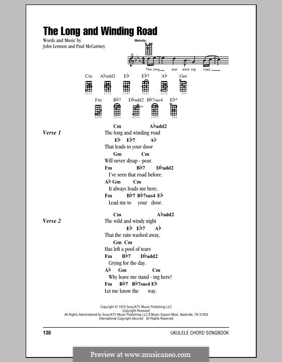 The Long and Winding Road (The Beatles) by J. Lennon, P. McCartney on ...