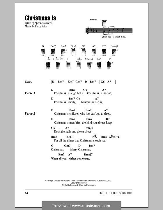 Christmas Is by S. Maxwell - sheet music on MusicaNeo