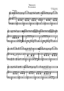 ecossaise in e flat major sheet music