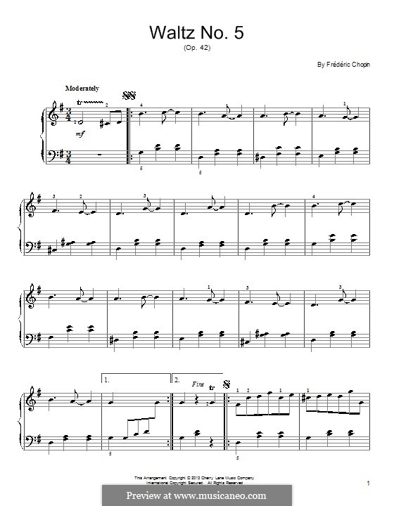 waltz in g flat major chopin sheet music
