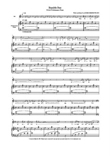Bumble Bee by A. Edenroth - sheet music on MusicaNeo