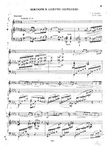 Nocturne and Allegro Scherzando by P. Gaubert - free download on MusicaNeo