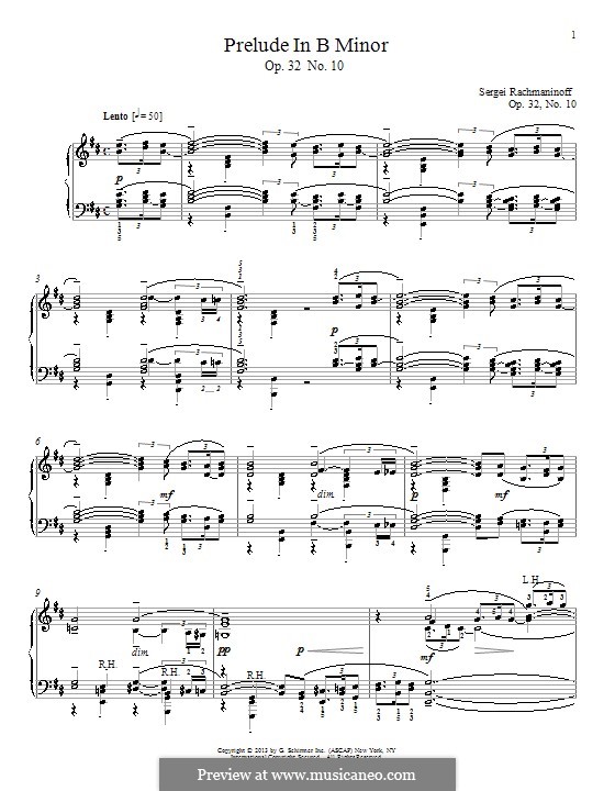 Thirteen Preludes, Op.32 By S. Rachmaninoff - Sheet Music On MusicaNeo