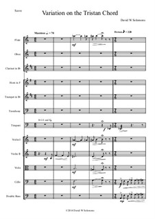 Variation on the Tristan Chord by D.W. Solomons - sheet music on MusicaNeo