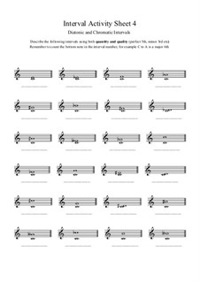 Interval Activity by Y. Johnson - free download on MusicaNeo